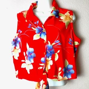 Vintage Hawaiian crop top